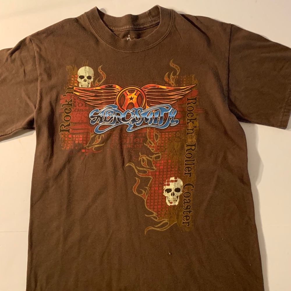 Aerosmith Rock N Roller Coaster Disney T Shirt S